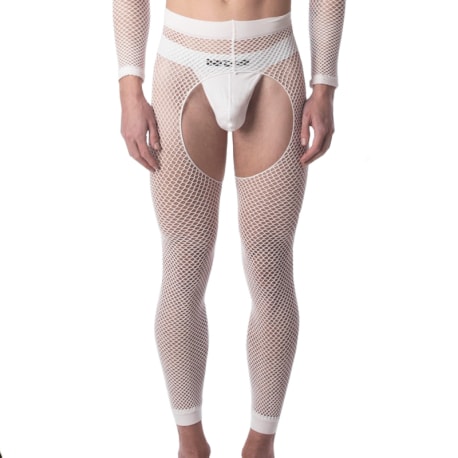 Barcode Cacci Fishnet Leggings - White