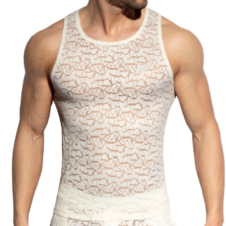 ES Collection Spider Tank Top - Ivory