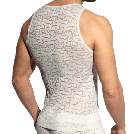 ES Collection Spider Tank Top - Ivory