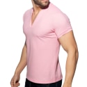 Addicted AD V-Neck Polo Shirt - Pink