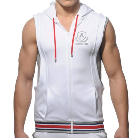 Addicted Intercotton Zip Hoody - White