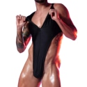 Omohonia Vulcano Thong Bodysuit - Black