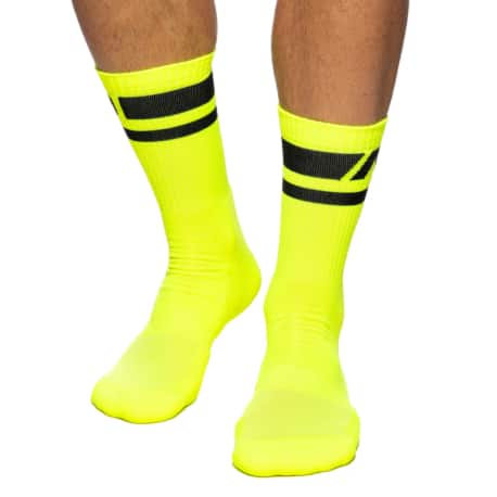 Addicted AD Neon Socks - Neon Yellow