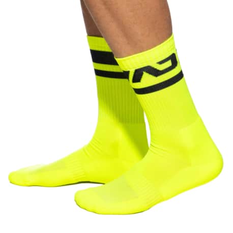 Addicted AD Neon Socks - Neon Yellow