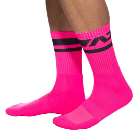 Addicted AD Neon Socks - Neon Pink