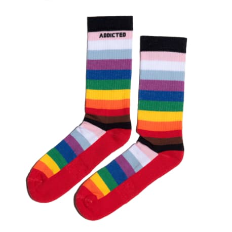 Addicted Inclusive Rainbow Socks