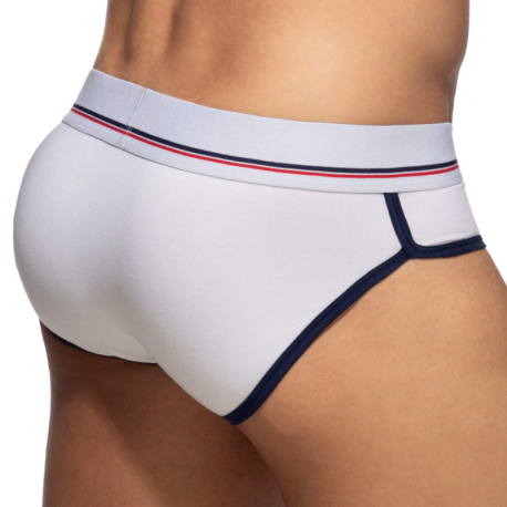 Addicted Curve Cotton Briefs - White