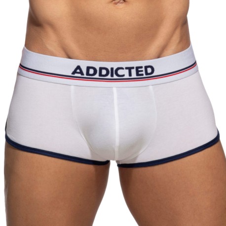 Addicted Curve Cotton Trunks - White