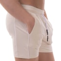 Barcode Short Coton Lukio Blanc Cassé