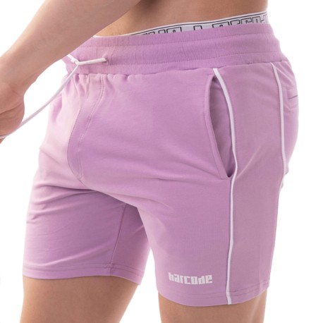 Barcode Lukio Cotton Shorts - Lilac