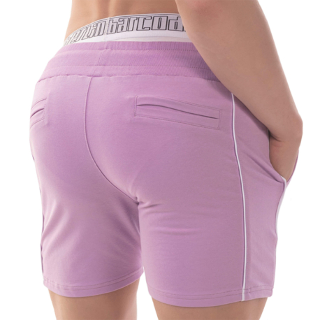 Barcode Short Coton Lukio Lilas