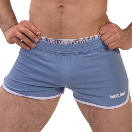 Barcode Bogdan Cotton Shorts - Blue