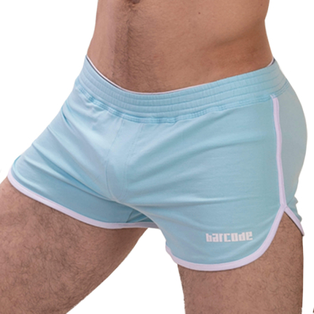 Barcode Bogdan Cotton Shorts - Sky Blue