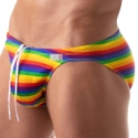 TOF Paris Rainbow Bikini Swim Briefs - Rainbow