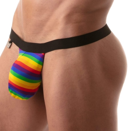 TOF Paris Rainbow Swim Thong - Rainbow