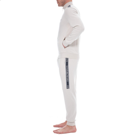 Emporio Armani Iconic Terry Tracksuit - Beige