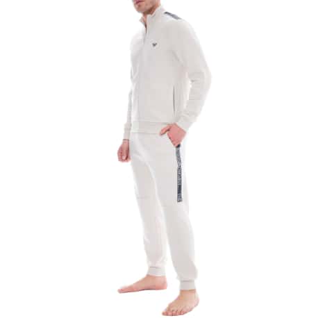 Emporio Armani Iconic Terry Tracksuit - Beige