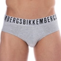 Bikkembergs Lot de 2 Slips Essential Coton Gris Chiné