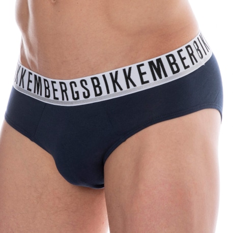 Bikkembergs 2-Pack Essential Cotton Briefs - Navy