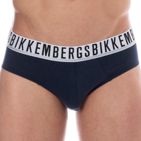 Bikkembergs 2-Pack Essential Cotton Briefs - Navy