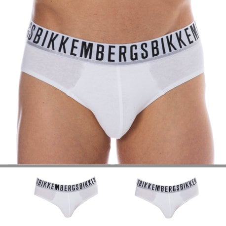 Bikkembergs 2-Pack Essential Cotton Briefs - White