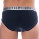 Bikkembergs Lot de 2 Slips Silver Coton Bleu Marine