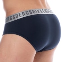 Bikkembergs Lot de 2 Slips Silver Coton Bleu Marine