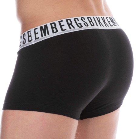 Bikkembergs Lot de 2 Boxers Essential Coton Noirs