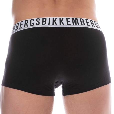 Bikkembergs Lot de 2 Boxers Essential Coton Noirs