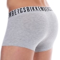 Bikkembergs 2-Pack Essential Cotton Boxer Briefs - Heather Grey