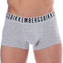 Bikkembergs 2-Pack Essential Cotton Boxer Briefs - Heather Grey