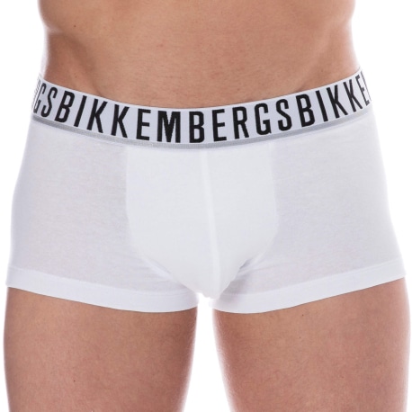 Bikkembergs Lot de 2 Boxers Essential Coton Blancs