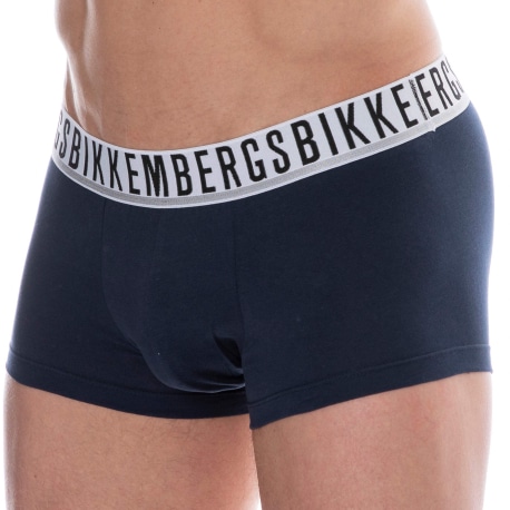 Bikkembergs 2-Pack Essential Cotton Boxer Briefs - Navy