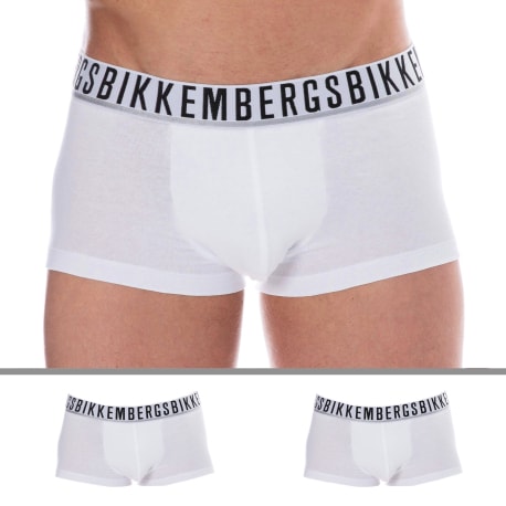 Bikkembergs 2-Pack Essential Cotton Boxer Briefs - White