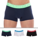 Bikkembergs Lot de 3 Boxers Fashion Coton Noir - Marine - Blanc