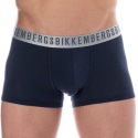 Bikkembergs 2-Pack Silver Cotton Boxer Briefs - Navy