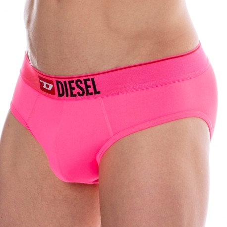 Diesel Neon Microfiber Briefs - Neon Pink