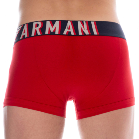 Emporio Armani Boxer Megalogo Coton Rouge