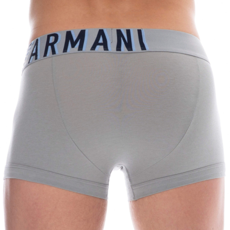 Emporio Armani Boxer Megalogo Coton Gris Pierre