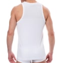 Emporio Armani Ribbed Stretch Cotton Tank Top - White