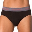 Calvin Klein Lot de 3 Slips Cotton Stretch Noirs - Ceinture Couleur