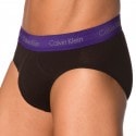 Calvin Klein Lot de 3 Slips Cotton Stretch Noirs - Ceinture Couleur