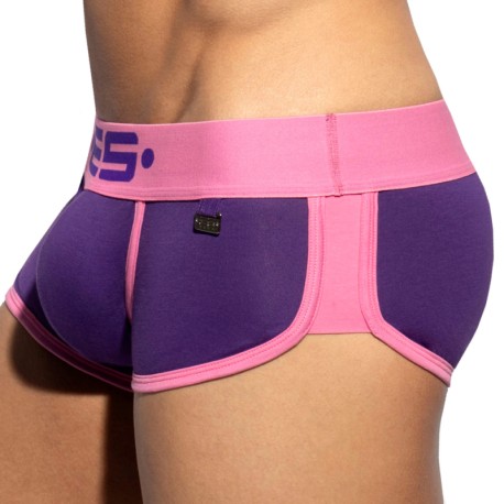 ES Collection Shorty Double Side Coton Violet - Rose