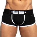 ES Collection Double Side Cotton Trunks - Black - White