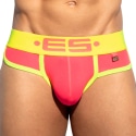 ES Collection Double Side Microfiber Briefs - Neon Pink