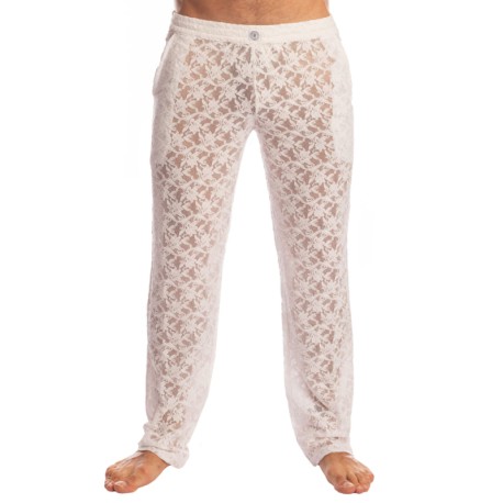 L'Homme invisible White Lotus Lounge Pants - White