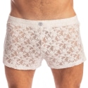 L'Homme invisible Short Aero Freedom White Lotus Blanc