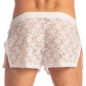 L'Homme invisible Short Aero Freedom White Lotus Blanc