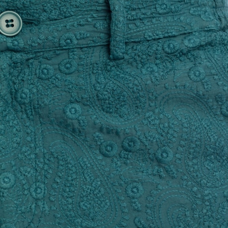 L'Homme invisible Udaipur Shorts - Green - Blue