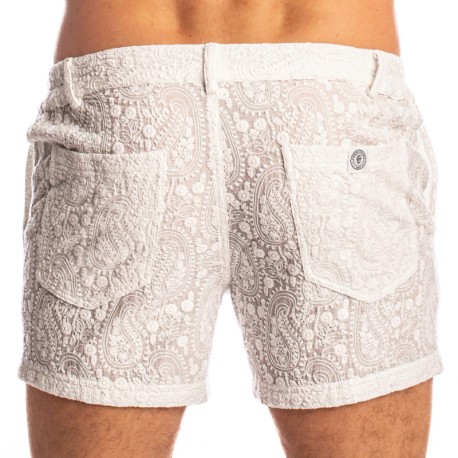 L'Homme invisible Udaipur Shorts - White